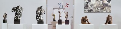 Figurative Skulptur in der Galerie für zeitgenössische Kunst
