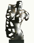 Abstrakte Skulptur in Bronze vom Bildhauer Miguel Guía