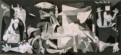 Kubistische Skulptur Guernica - Picasso