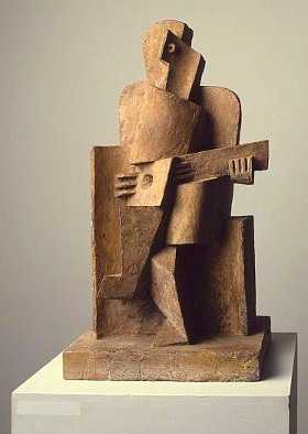 Kubistische Skulptur Jacques Lipchitz - Matrose mit Gitarre